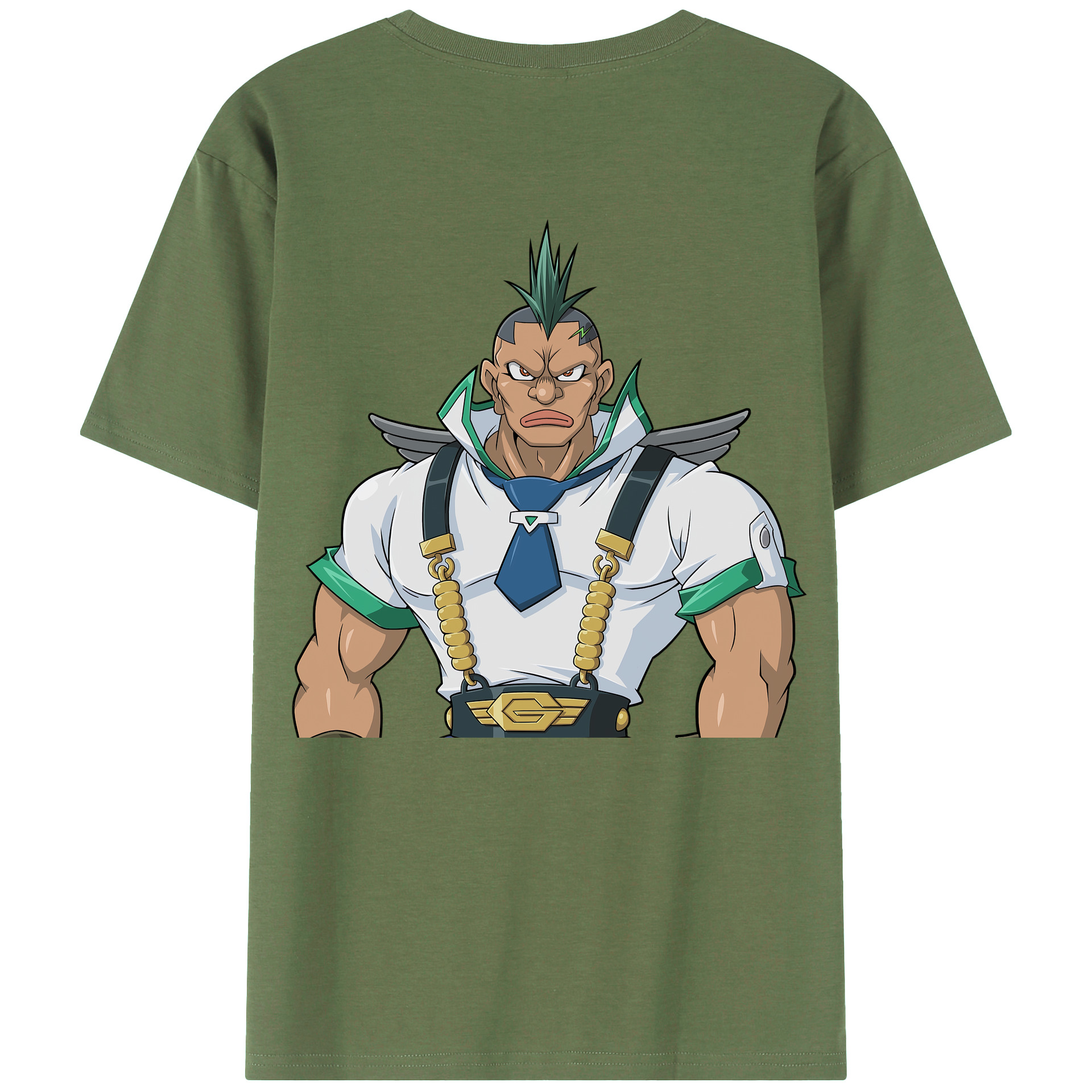 （画像用） 遊☆戯☆王 Yu-Gi-Oh! 綿100％ メンズ半袖Tシャツ（バックプリント） 通気性